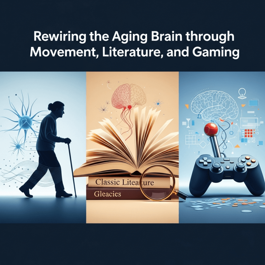Rewiring the Aging Brain through Movement, Literature, and Gaming