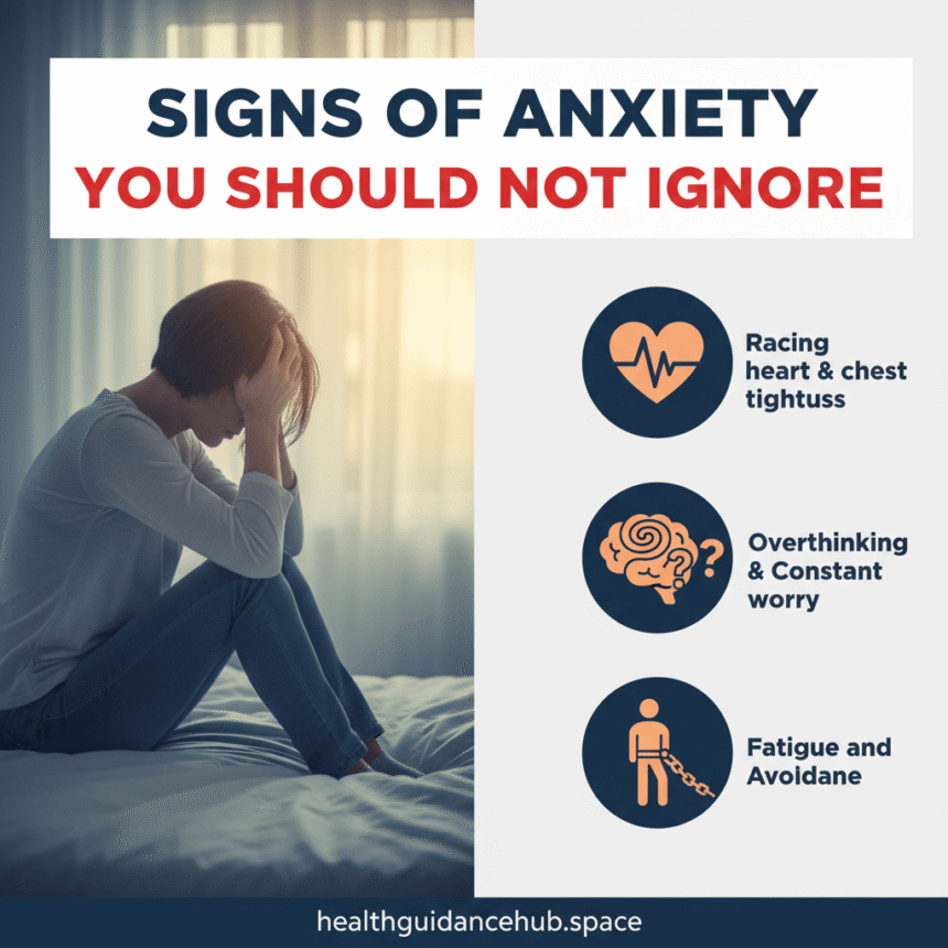 Signs of Anxiety You Should Not Ignore